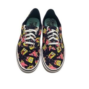 Vans sponge Bob Print Sneakers black yellow‎ size 13